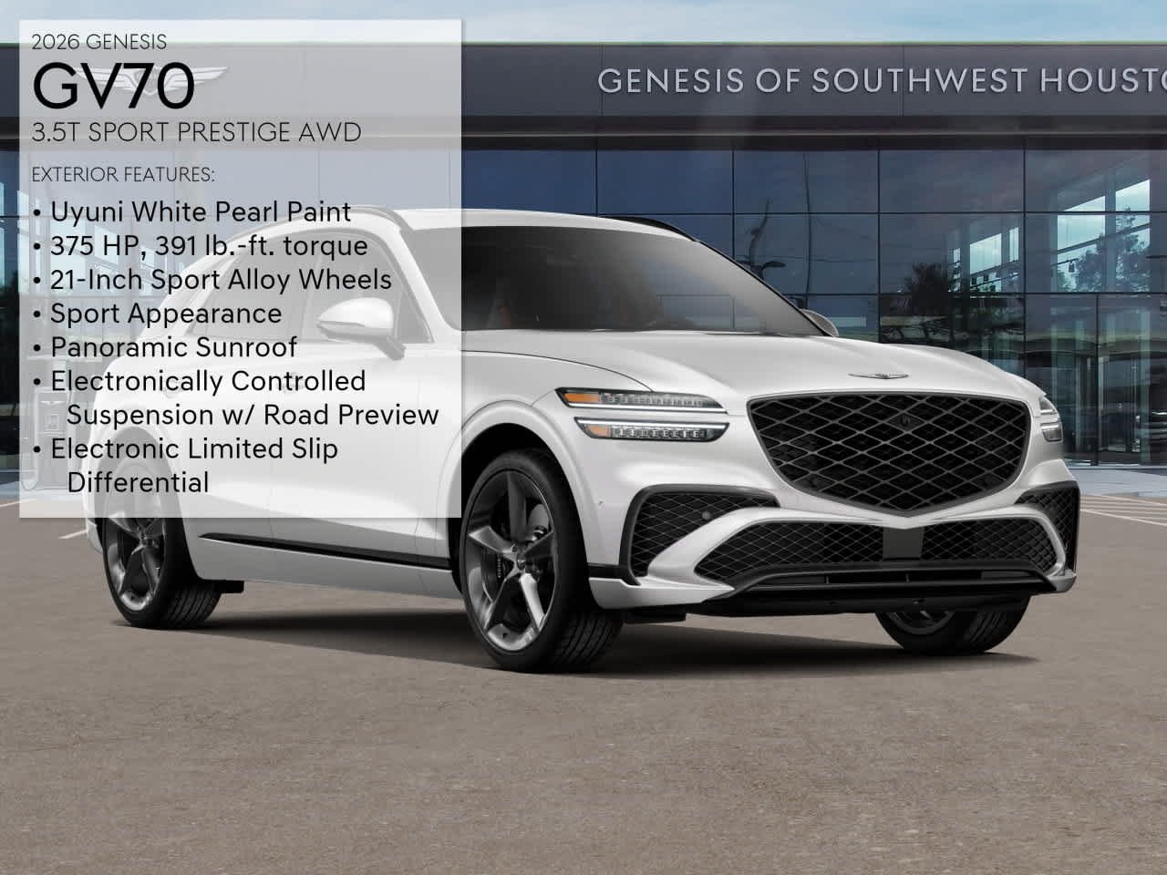 New 2026 Uyuni White Genesis 3.5T SPORT PRESTIGE image 3