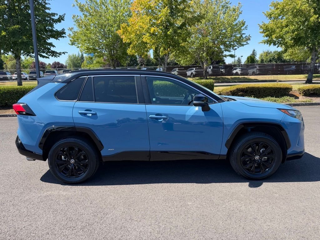 Used 2022 Cavalry Blue/Midnight Black Metallic Toyota XSE image 8
