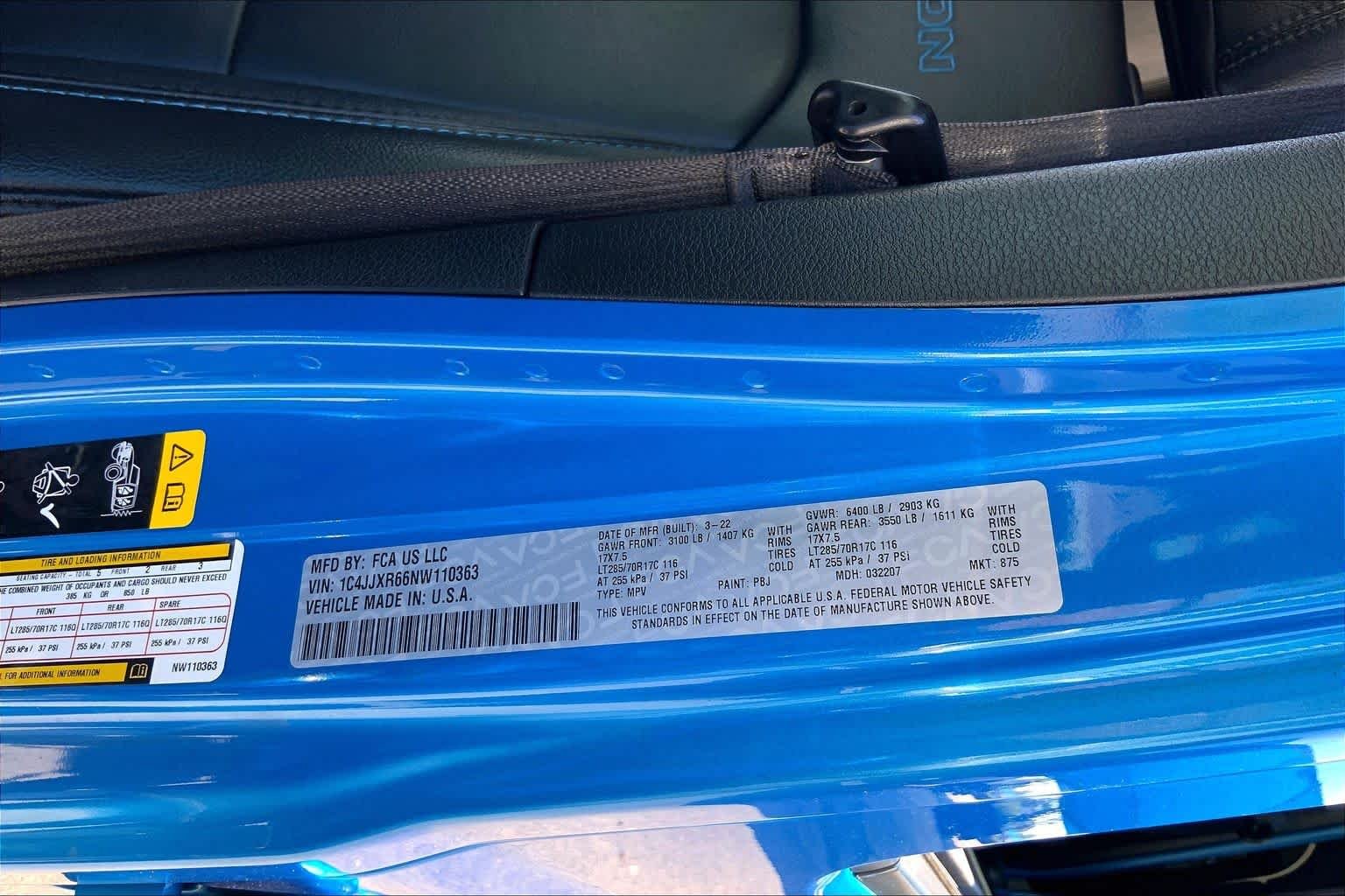Used 2022 Hydro Blue Pearlcoat Jeep Unlimited Rubicon image 37