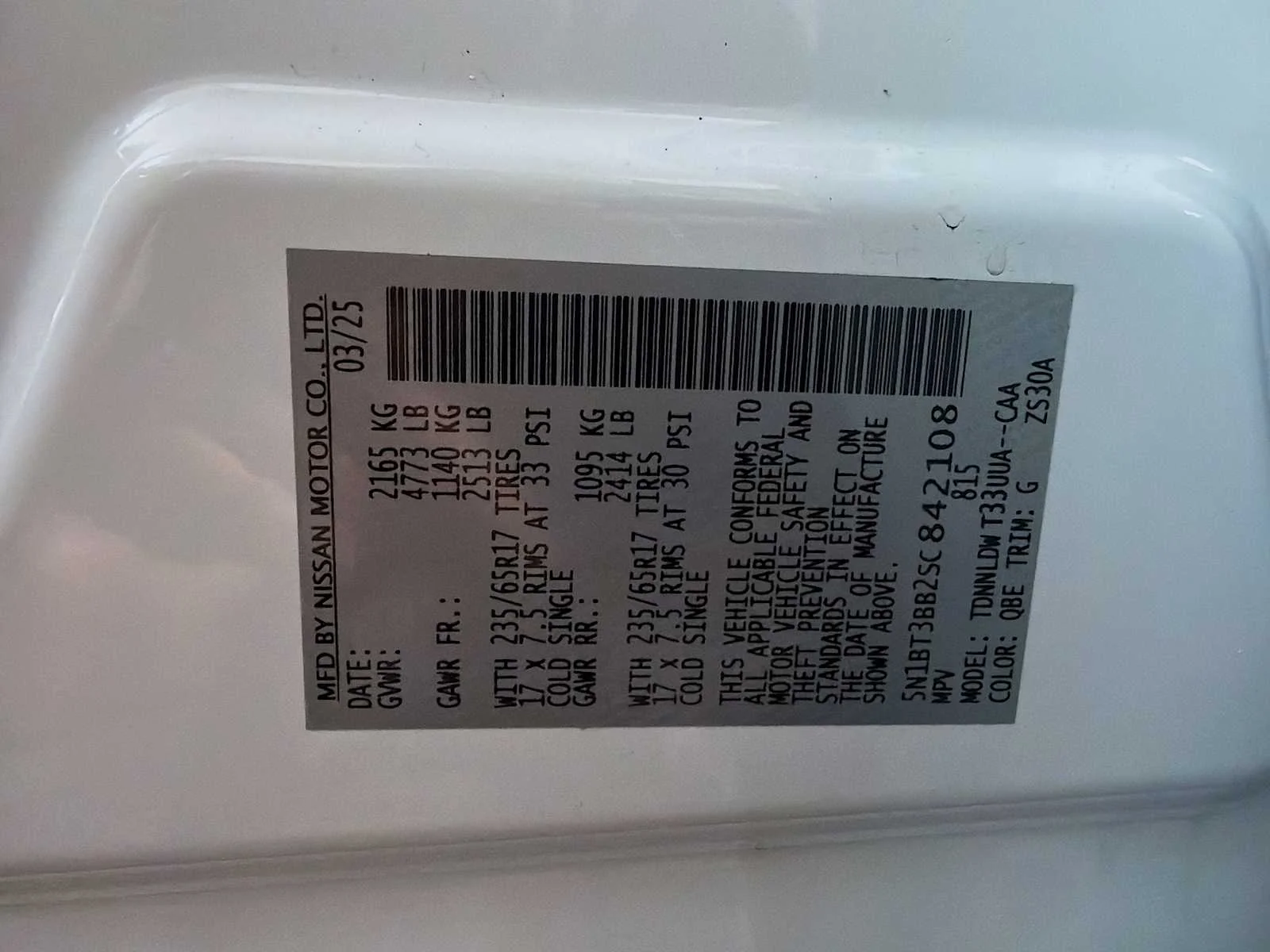 Certified Used 2025 Everest White Pearl Nissan Rock Creek image 26