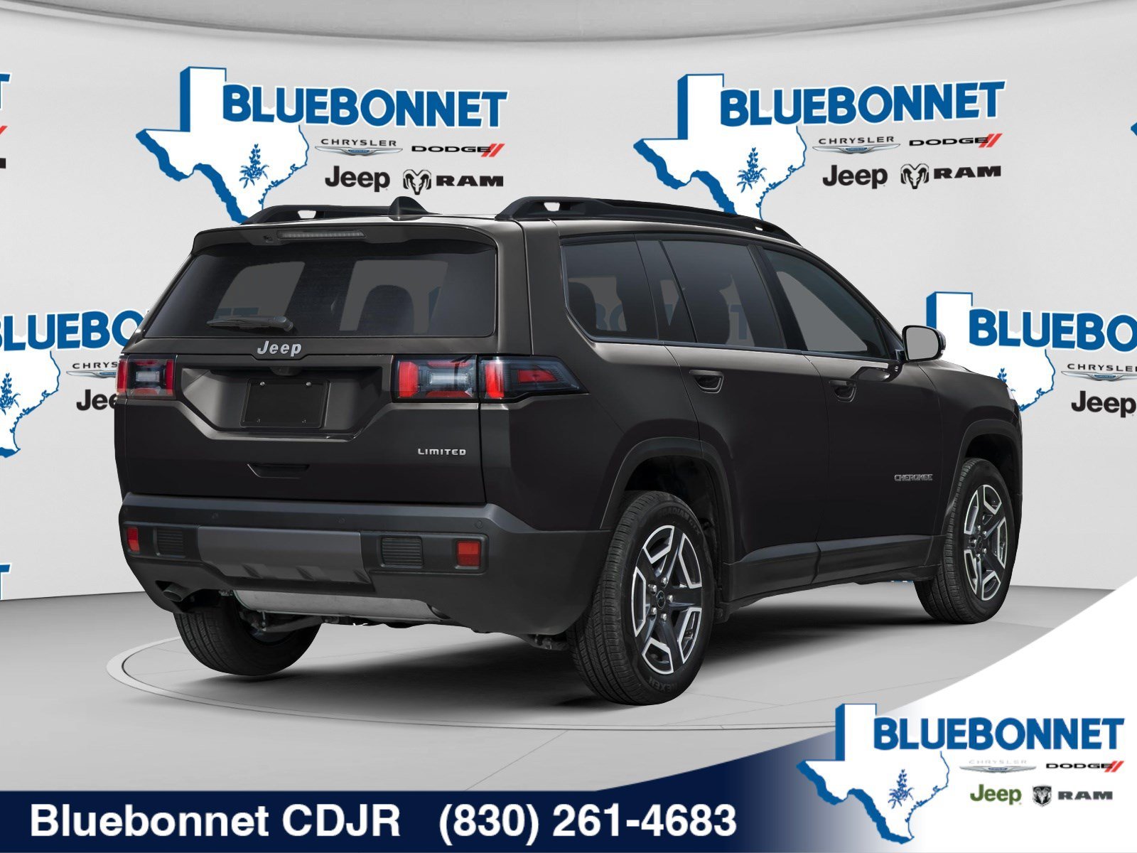 New 2026 Diamond Black Crystal Pearlcoat Jeep Laredo image 2