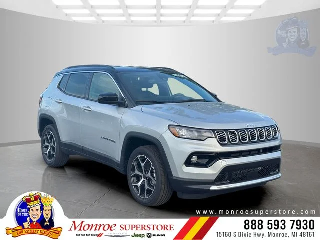 New 2026 Silver Zynith Metallic Clear-Coat Exterior Paint Jeep Limited image 1