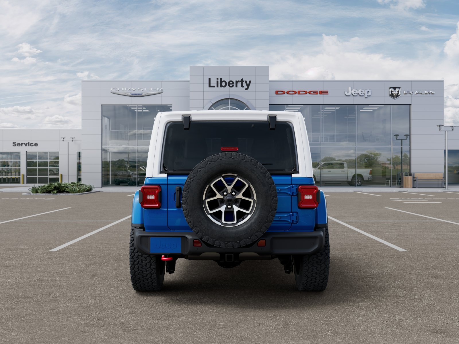 New 2026 Hydro Blue Pearl-Coat Exterior Paint Jeep Rubicon image 36