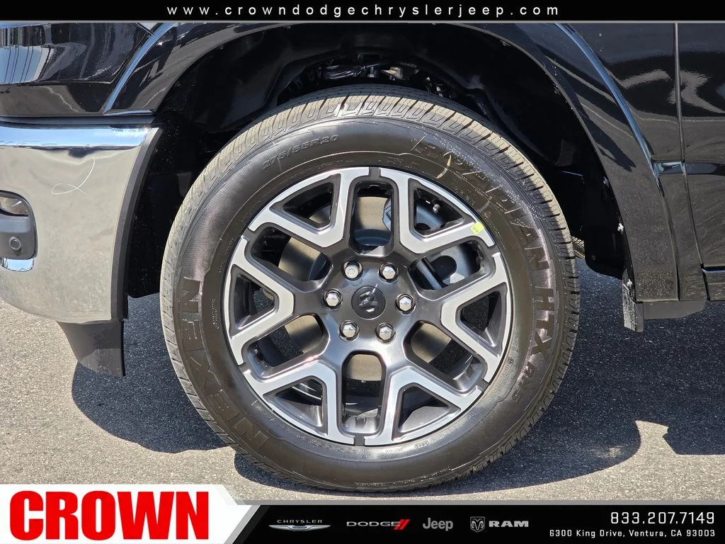 New 2026 Diamond Black Crystal Pearl-Coat Exterior Paint RAM Laramie image 6