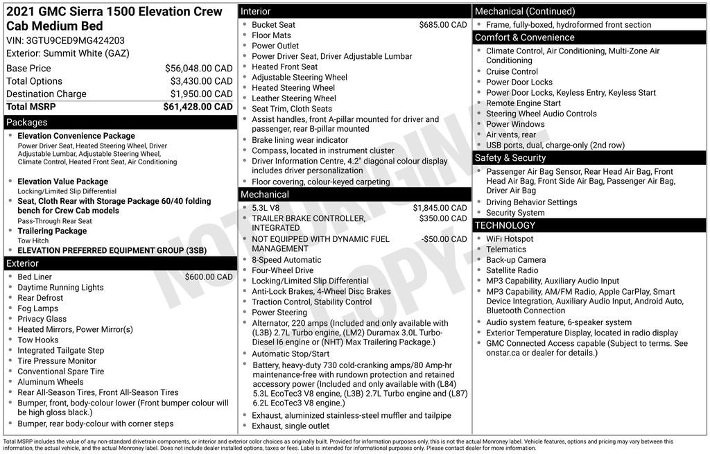 Used 2021 White GMC Elevation image 22