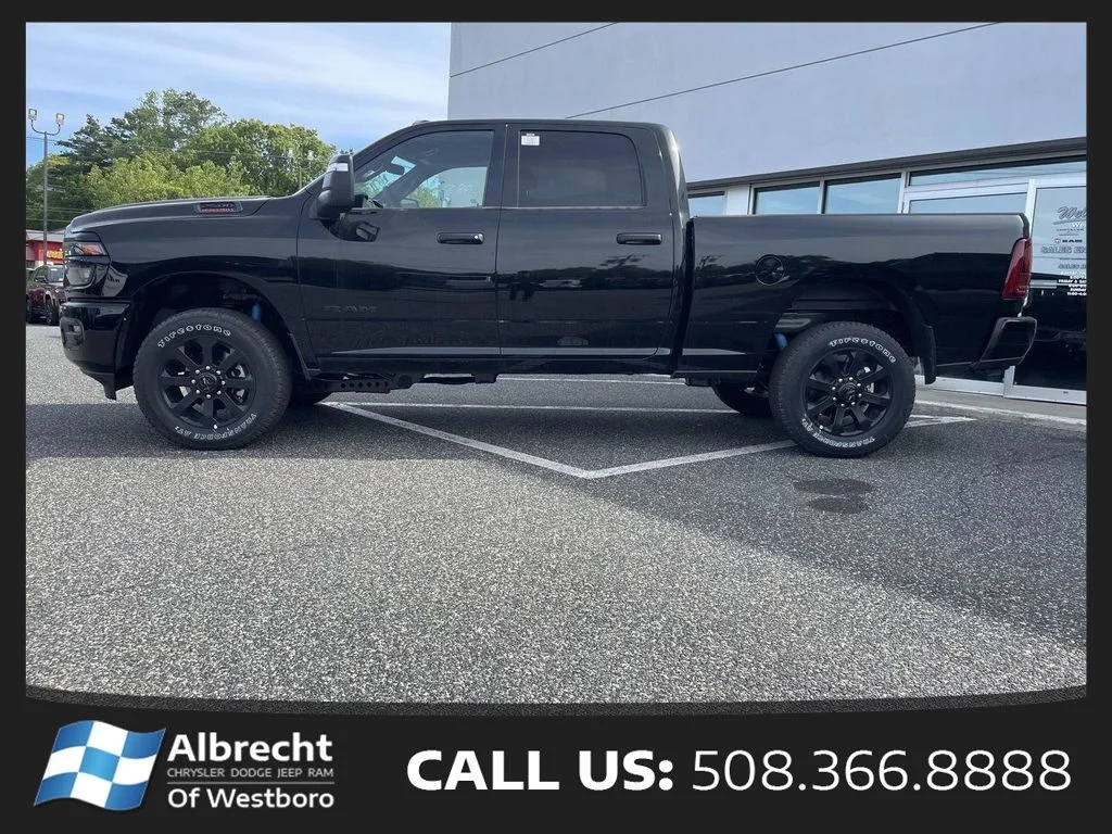 New 2026 Diamond Black Crystal Pearl-Coat Exterior Paint RAM Big Horn image 2