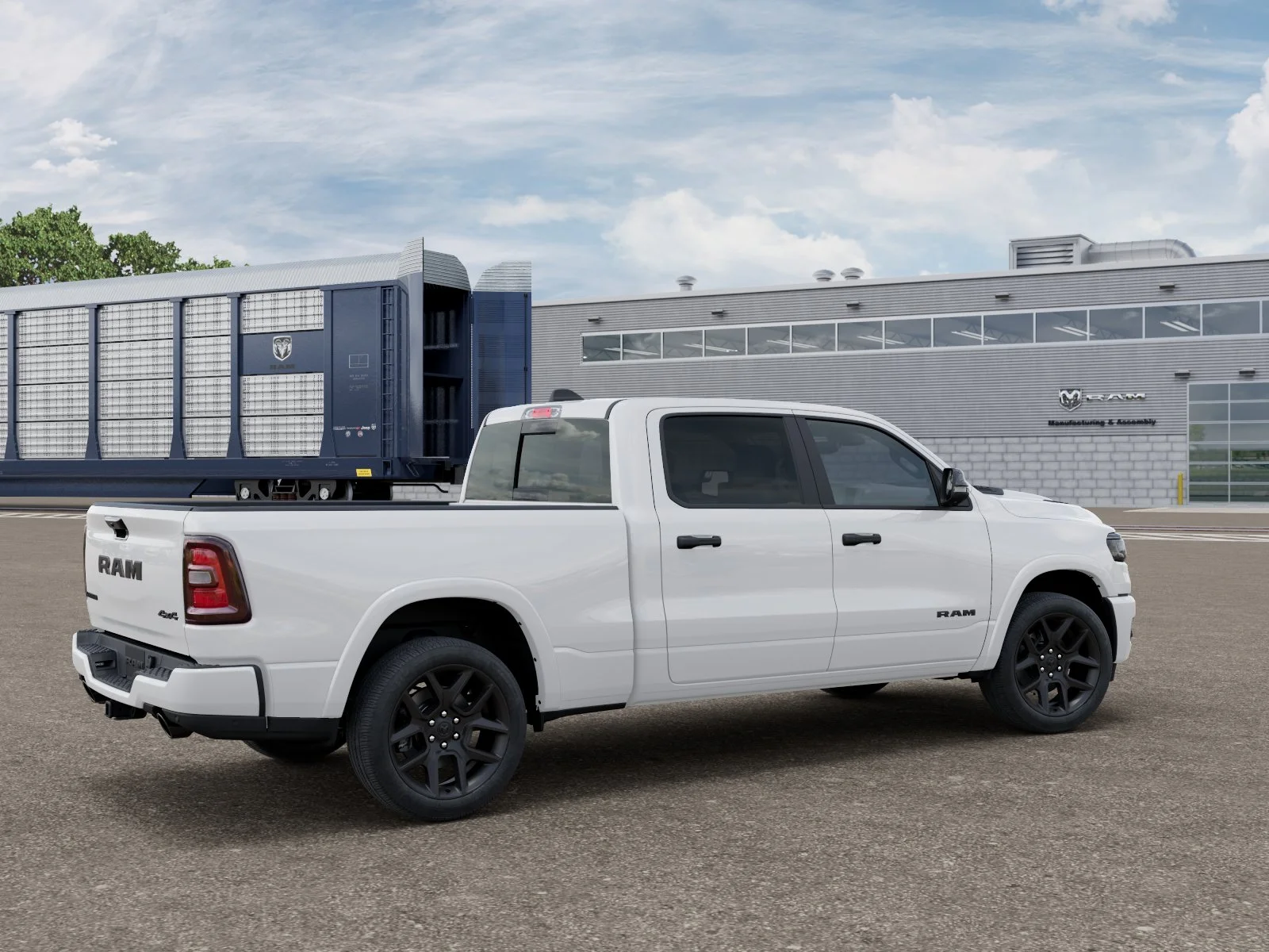 New 2027 Bright White Clear-Coat Exterior Paint RAM LARAMIE image 2