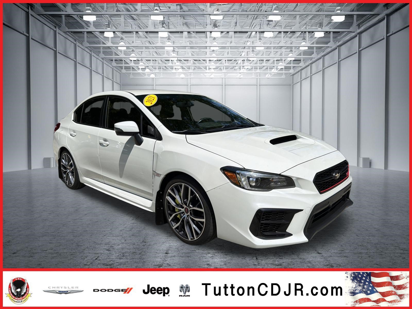 Used 2021 Crystal White Pearl Subaru STI image 1