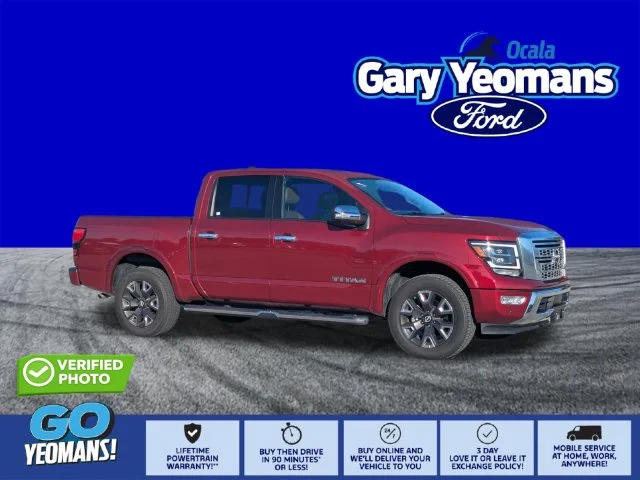 Used 2024 Cardinal Red Metallic Nissan Platinum Reserve image 1