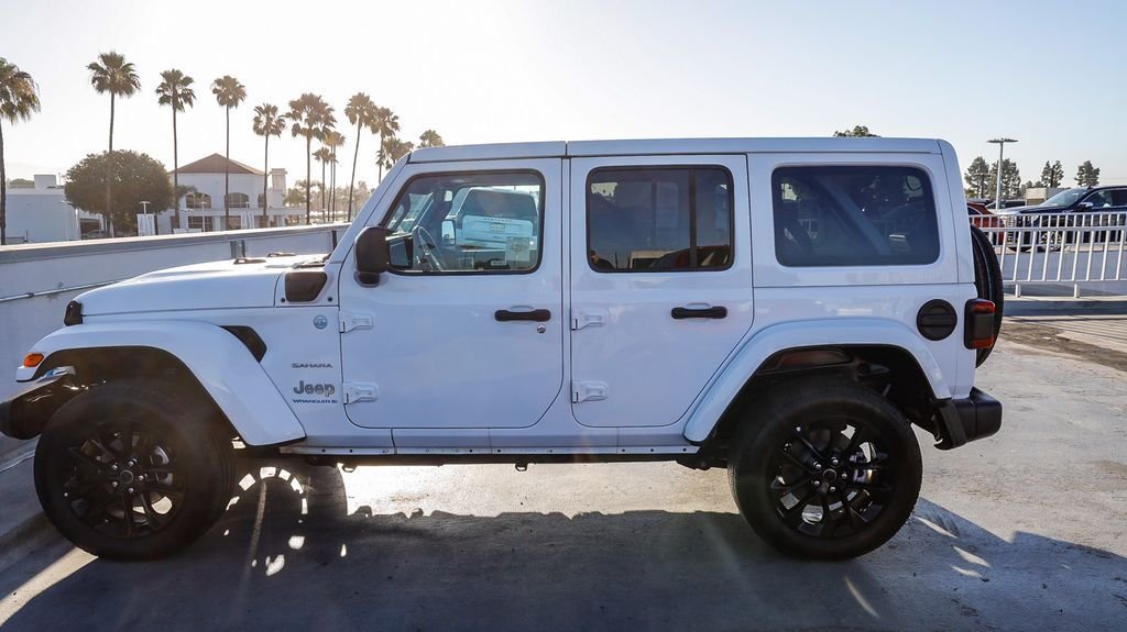 Used 2024 Bright White Clearcoat Jeep Sahara 4xe image 14