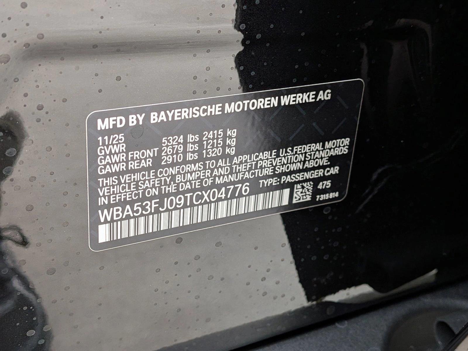 Used 2026 Black Sapphire Metallic BMW 530i xDrive image 20