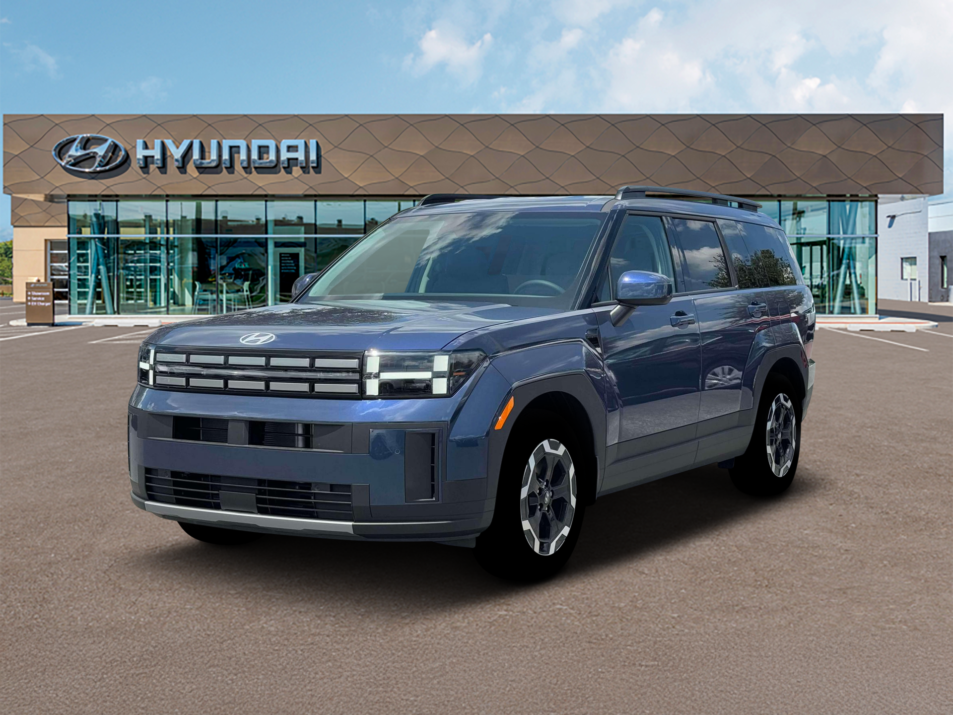 New 2026 Blue Hyundai SEL AWD image 1