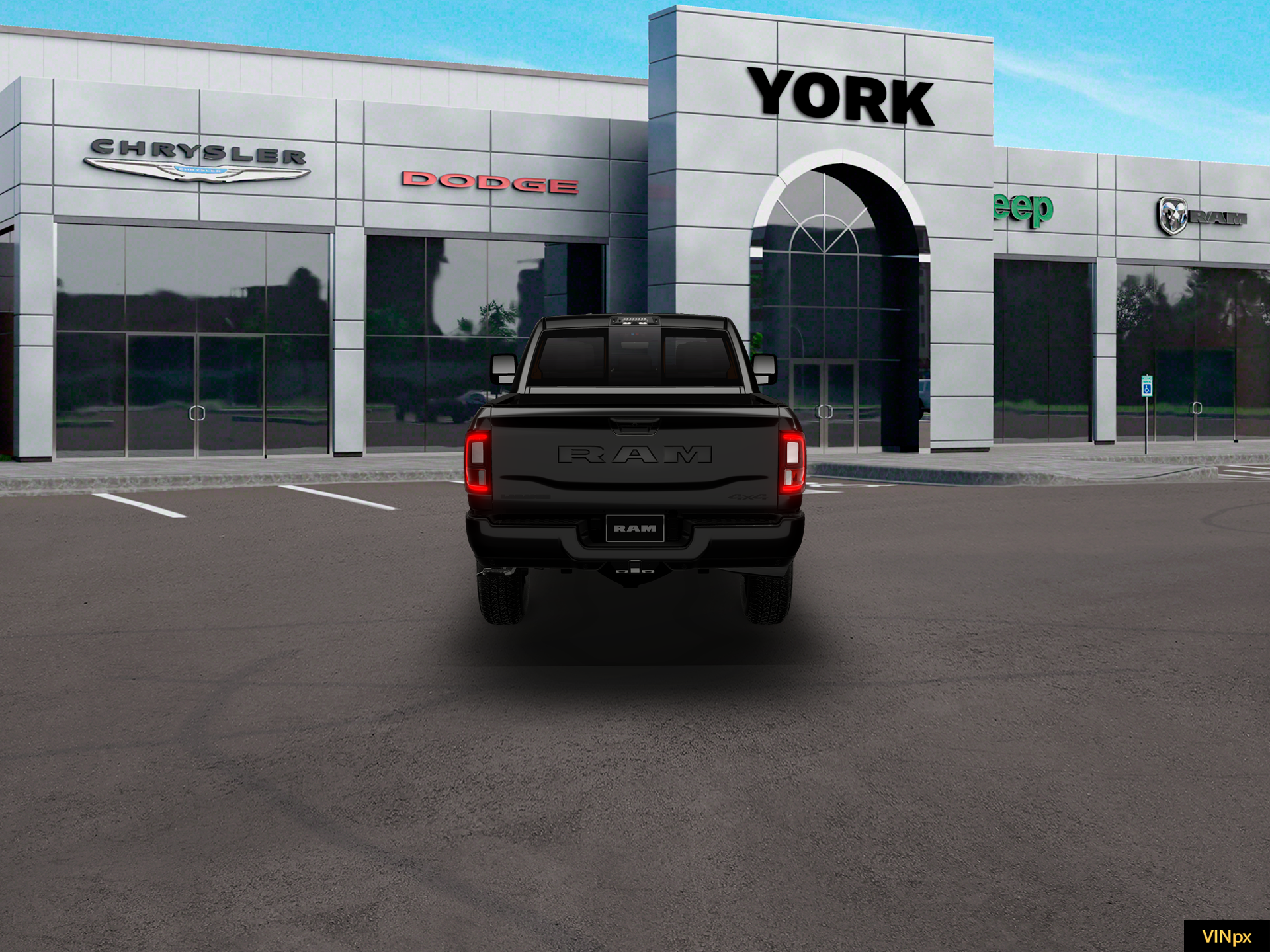 New 2026 Diamond Black Crystal Pearl-Coat Exterior Paint RAM LARAMIE image 18
