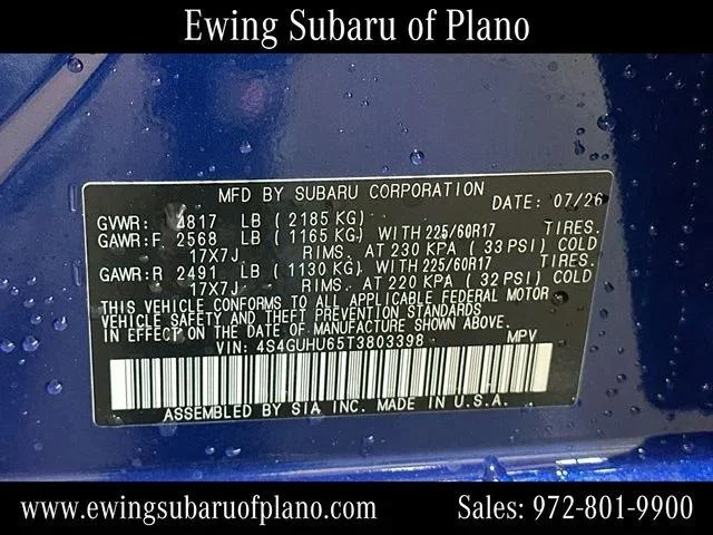New 2026 SAPPHIRE BLUE PEARL Subaru Wilderness image 66