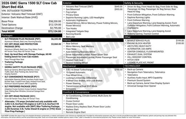 2026 GMC Sierra 4WD Crew Cab Short Box SLT's photo