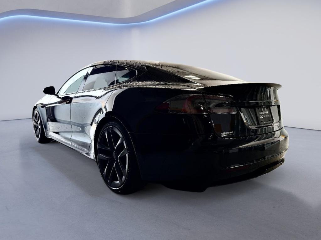 Used 2022 Solid Black Tesla Plaid image 6