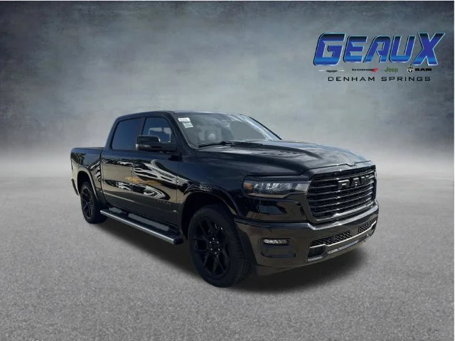 New 2027 Diamond Black Crystal Pearl-Coat Exterior Paint RAM Laramie image 1