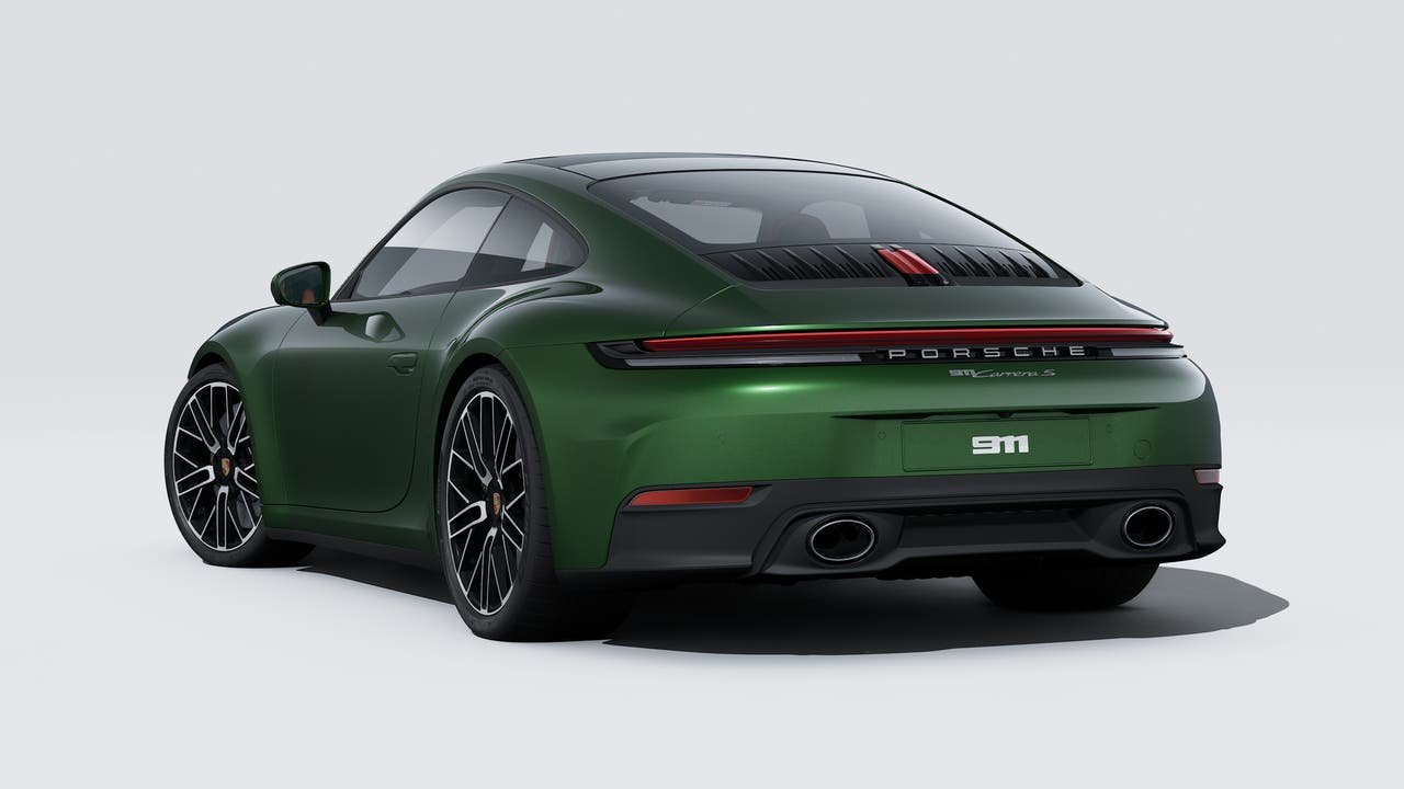 New 2026 Oak Green Metallic Neo Porsche Carrera S image 3