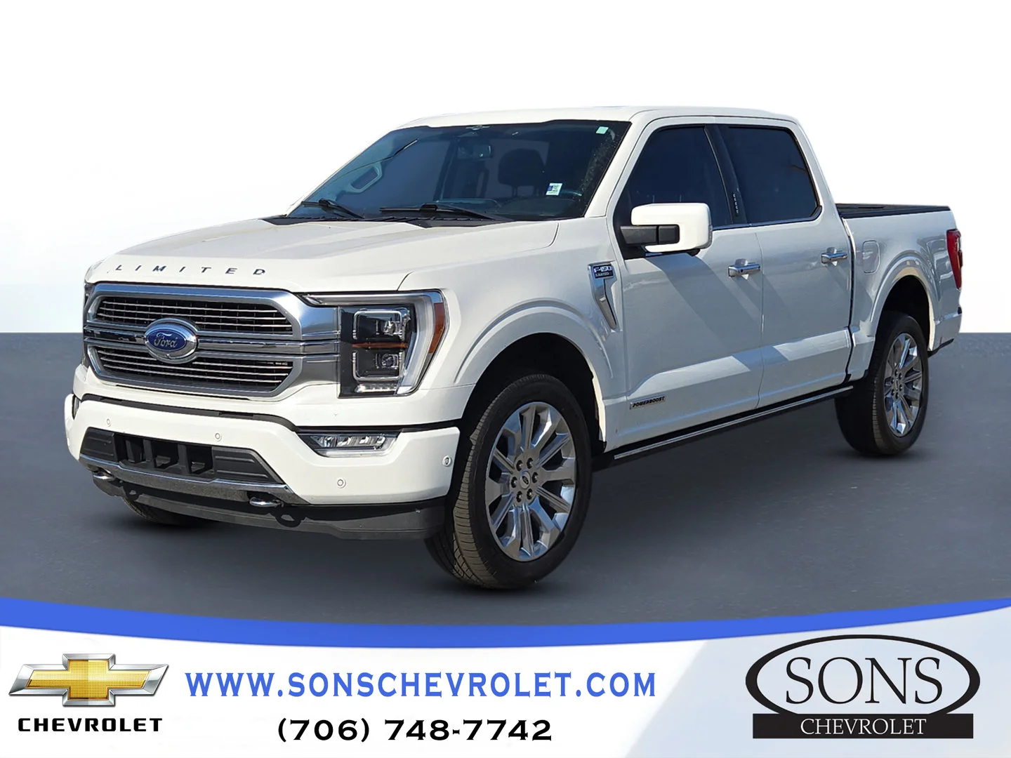Used 2023 White Ford Limited image 1