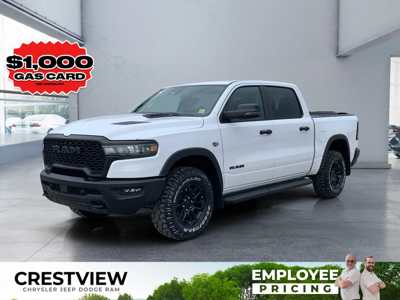 New 2026 Bright White Ram Rebel image 1