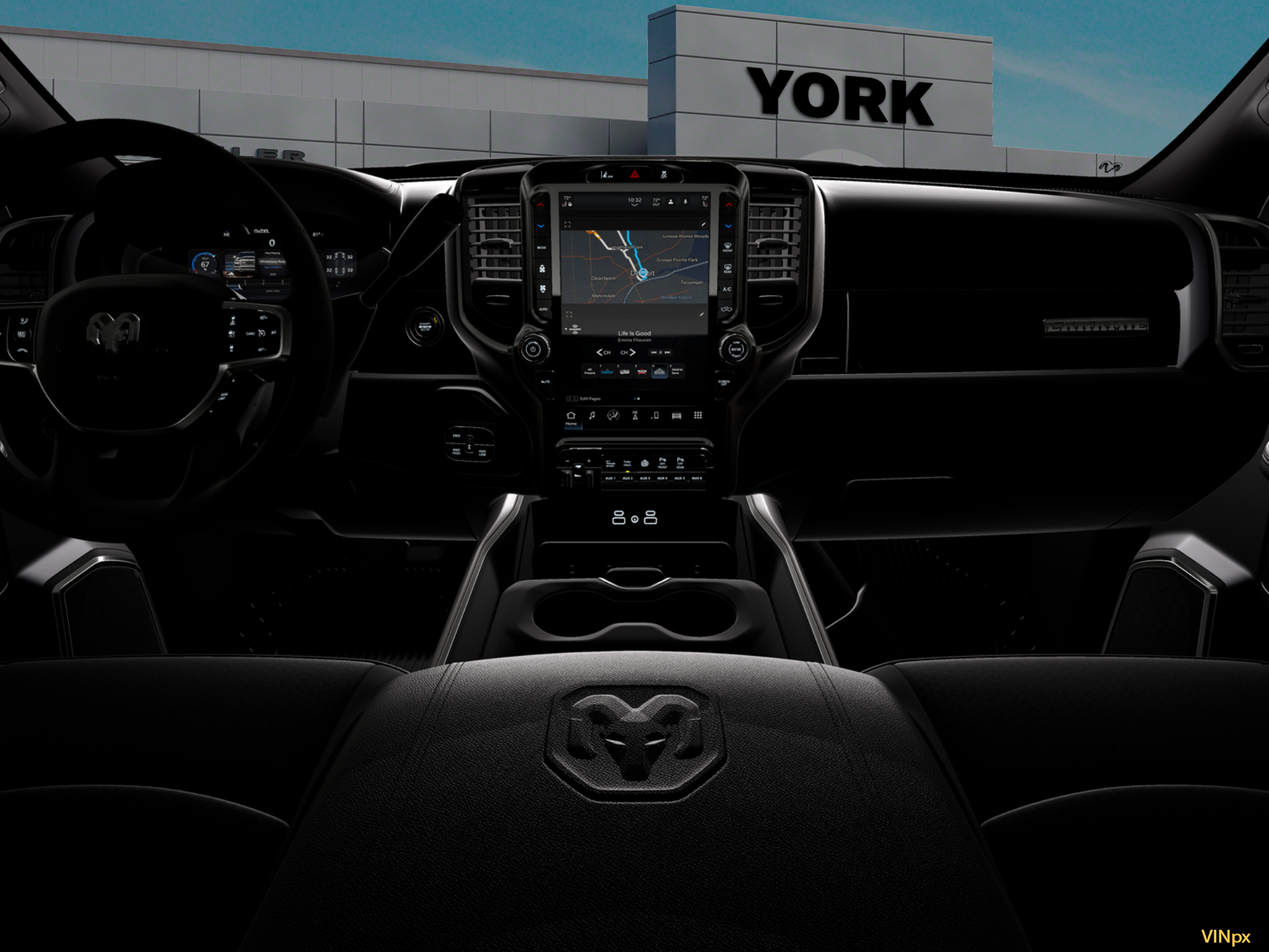 New 2026 Diamond Black Crystal Pearl-Coat Exterior Paint RAM LARAMIE image 32