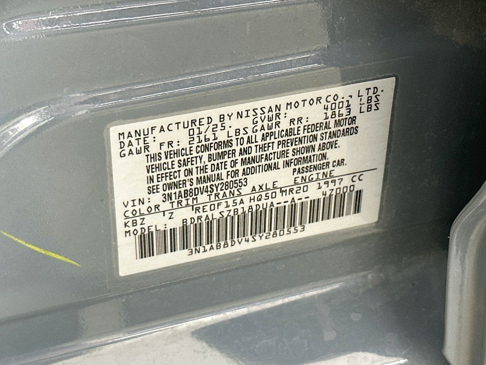Used 2025 Atlantic Gray Metallic Nissan SR image 32