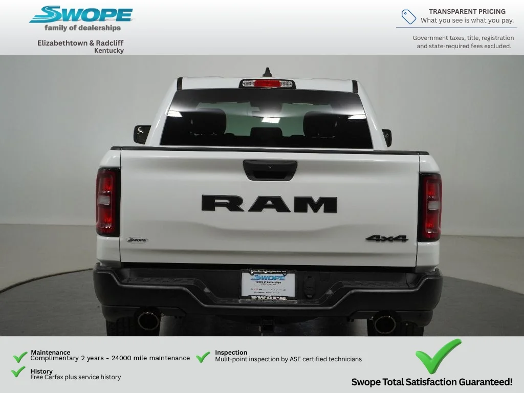 New 2026 Bright White Clear-Coat Exterior Paint RAM Tradesman image 4