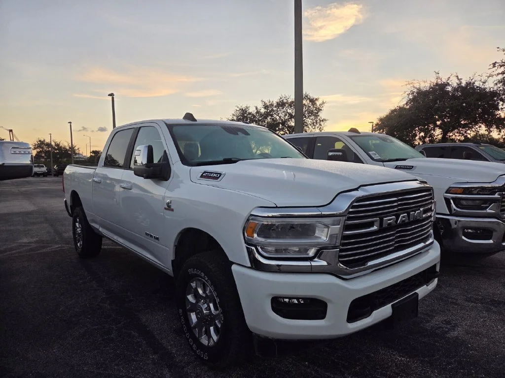 Used 2024 Bright White Clearcoat Ram Laramie image 2
