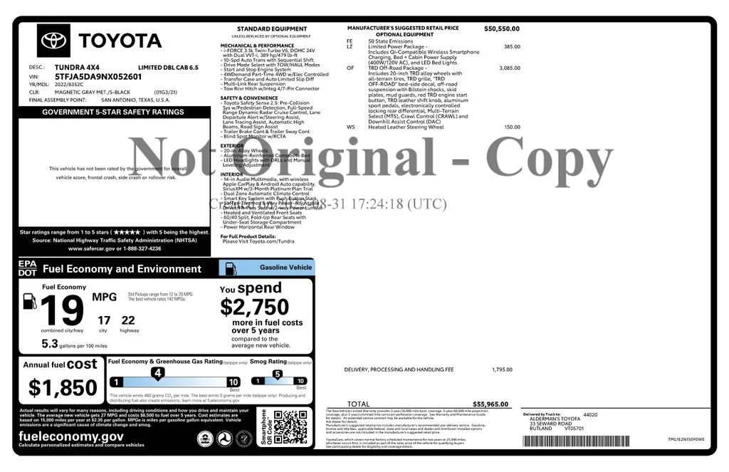 Used 2022 Gray Toyota Limited image 4