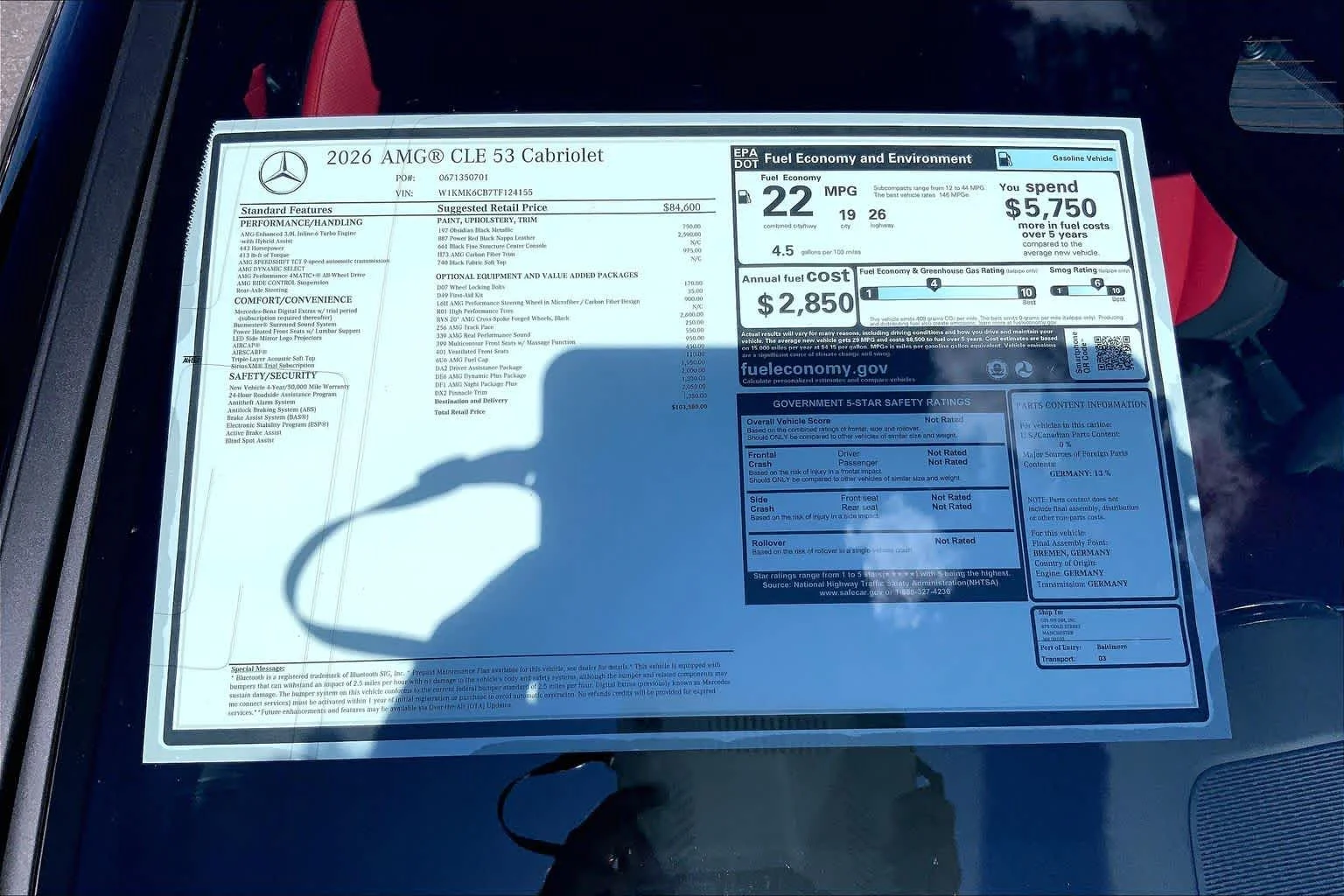 New 2026 Obsidian Black Metallic Mercedes-Benz AMG® CLE 53 image 19