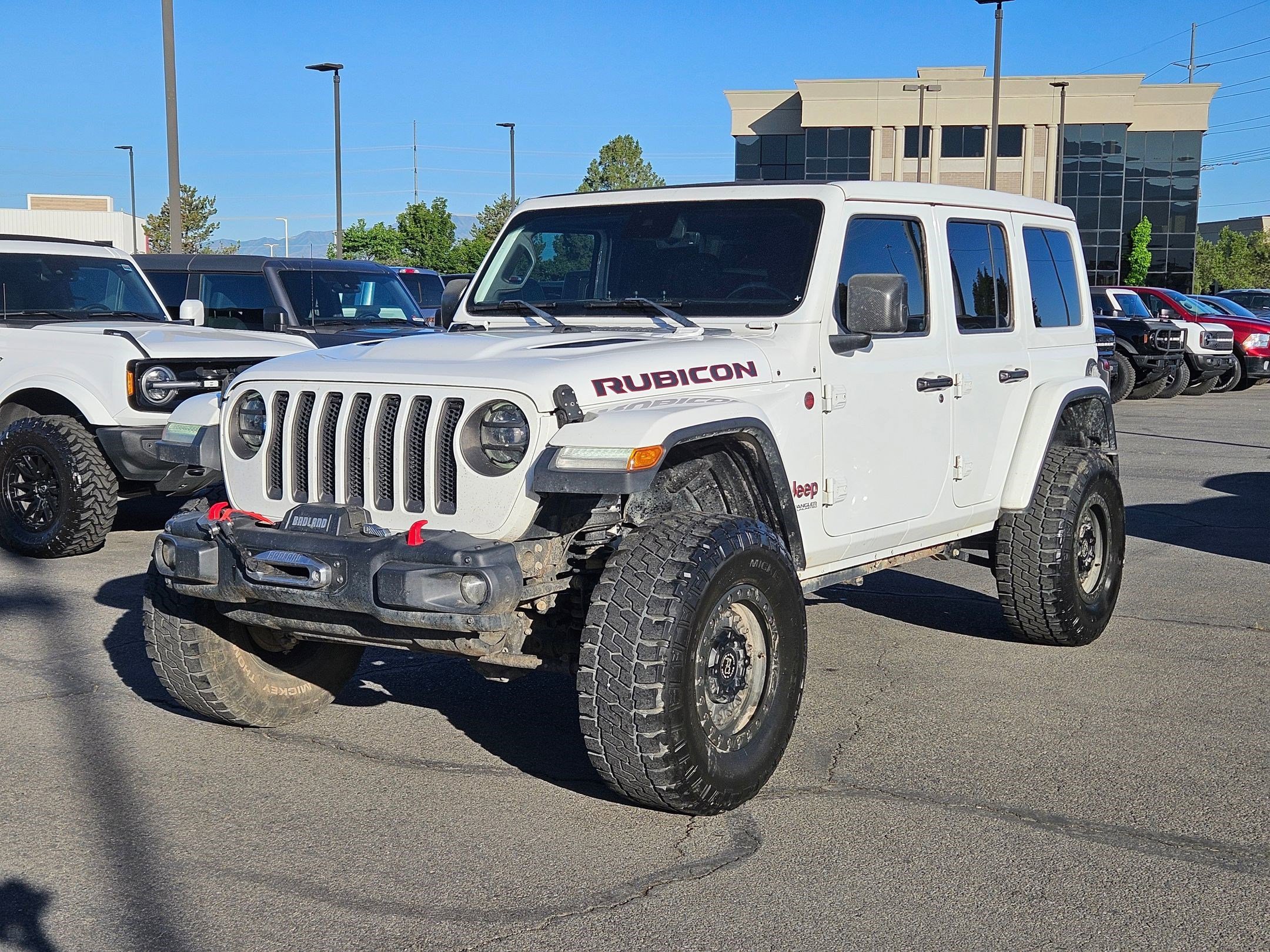 Used 2019 Bright White Clearcoat Jeep Rubicon image 8