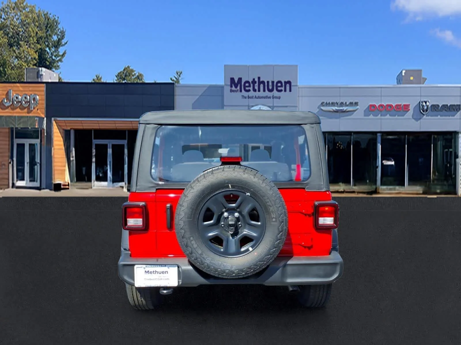 New 2026 Firecracker Red Clear-Coat Exterior Paint Jeep Sport image 5