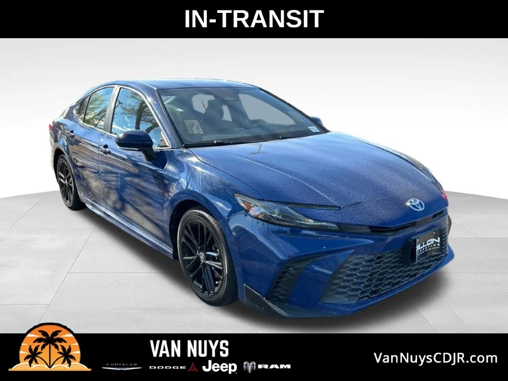 Used 2025 Reservoir Blue Toyota SE image 1
