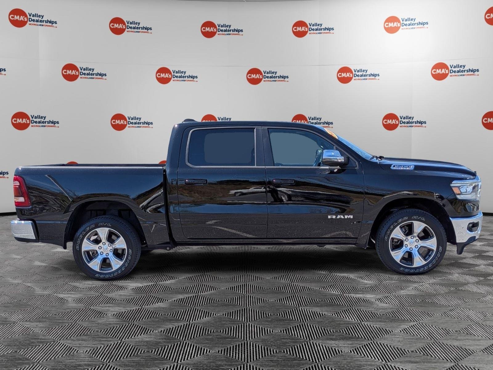 Certified Used 2023 Diamond Black Crystal Pearlcoat Ram Laramie image 4