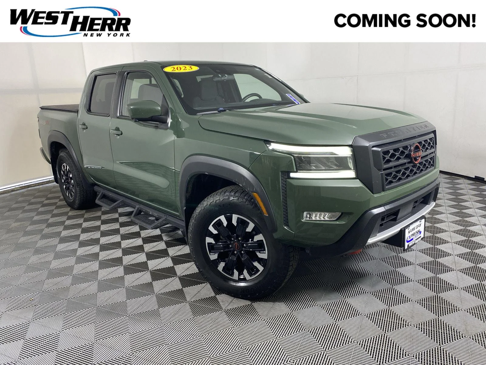 Used 2023 Tactical Green Metallic Nissan PRO-4X image 1