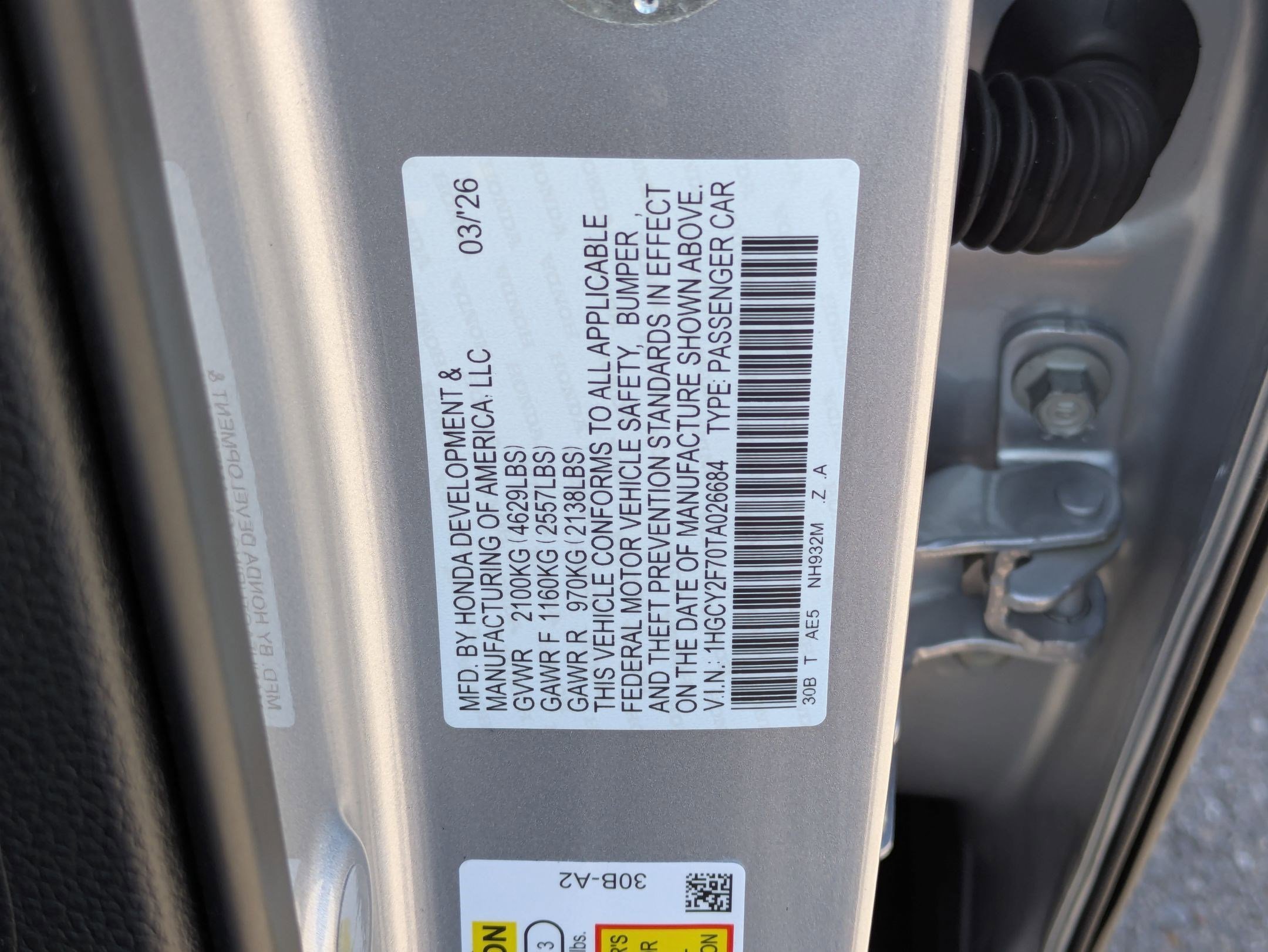New 2026 Solar Silver Metallic Honda Sport-L image 16
