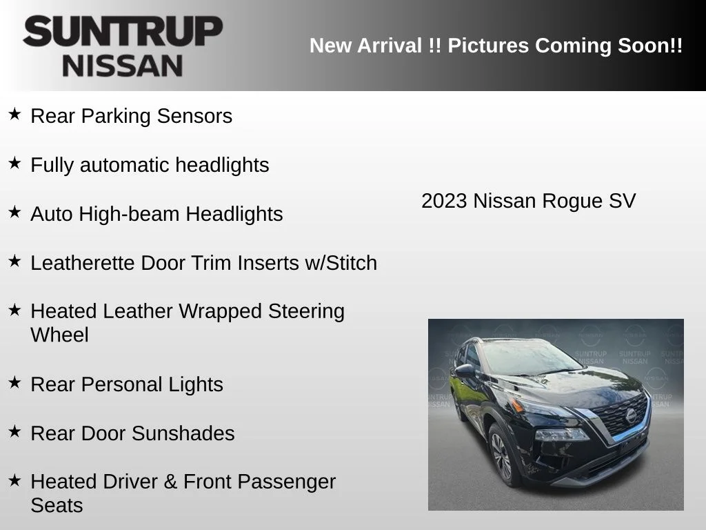 Used 2023 Black Nissan SV image 9