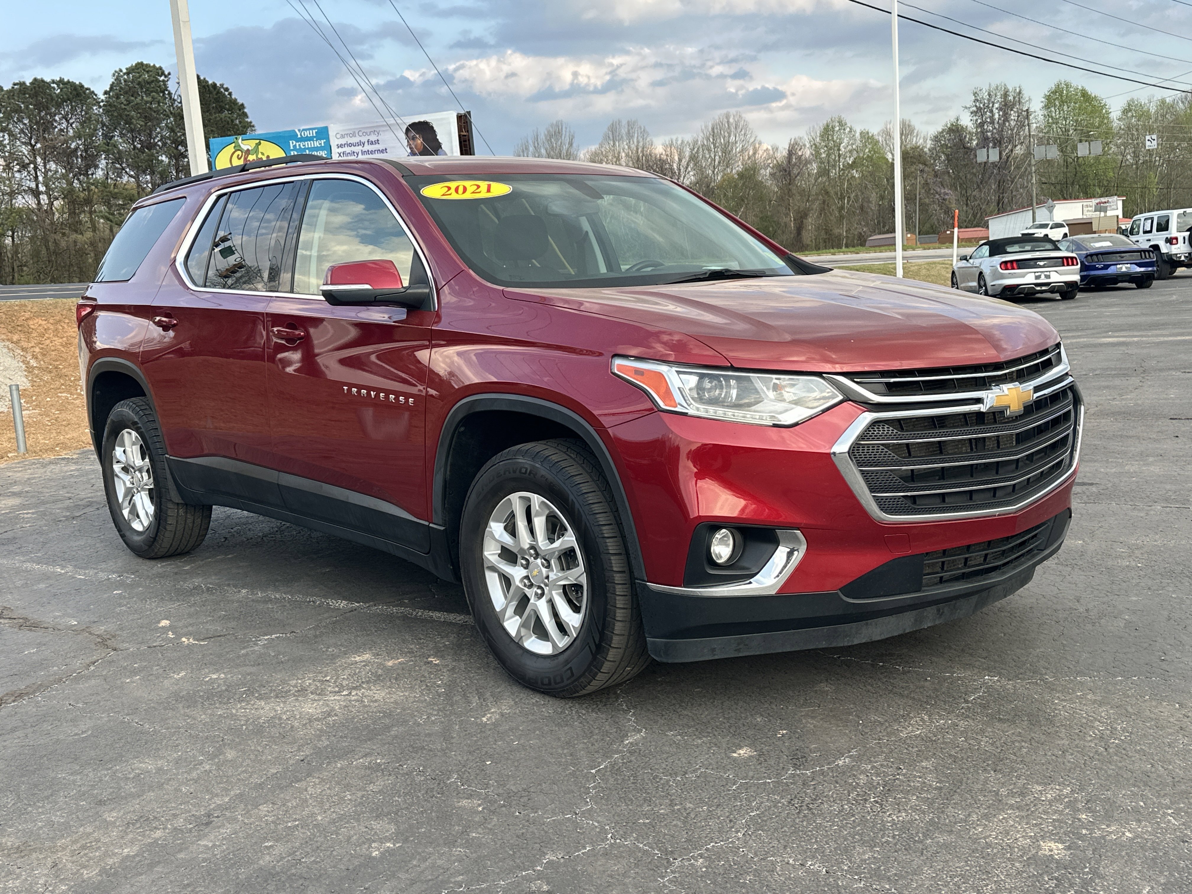 Used 2021 Chevrolet Traverse 1LT with VIN 1GNERGKW8MJ142190 for sale in Carrollton, GA