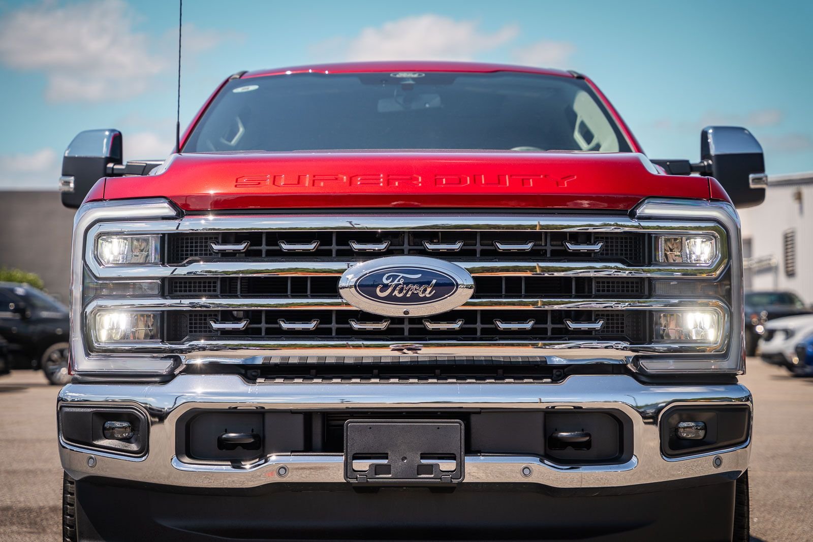 New 2026 Ruby Red Metallic Tinted Clearcoat Ford F-250® Lariat® image 3