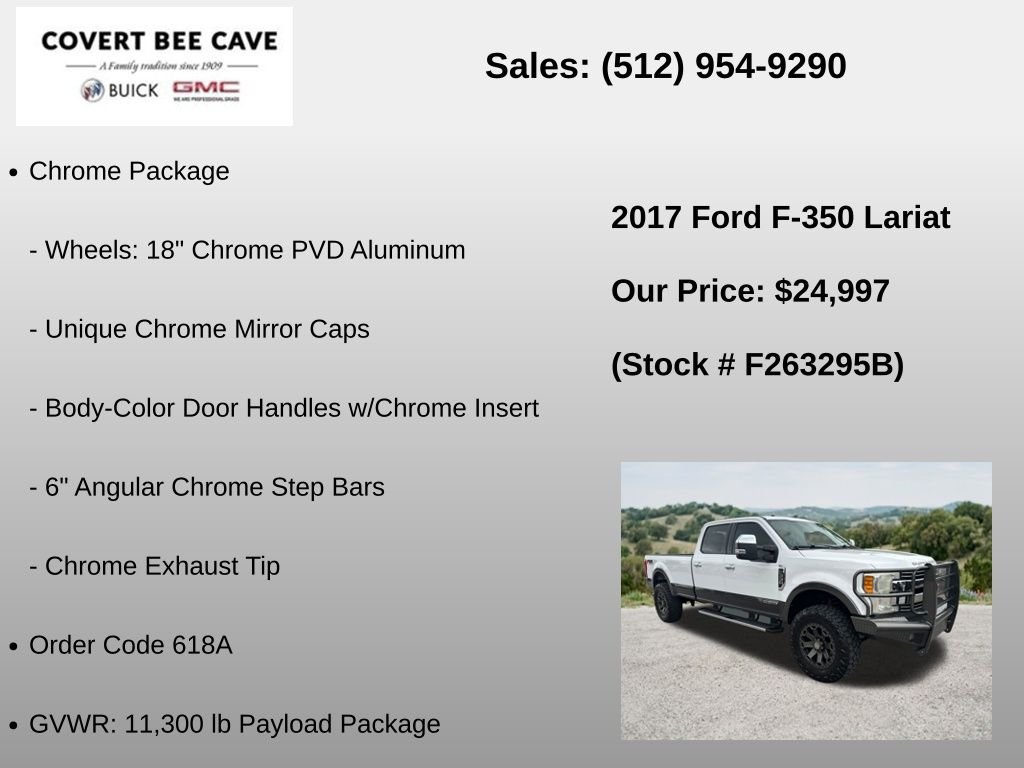 Used 2017 White Ford Lariat image 6