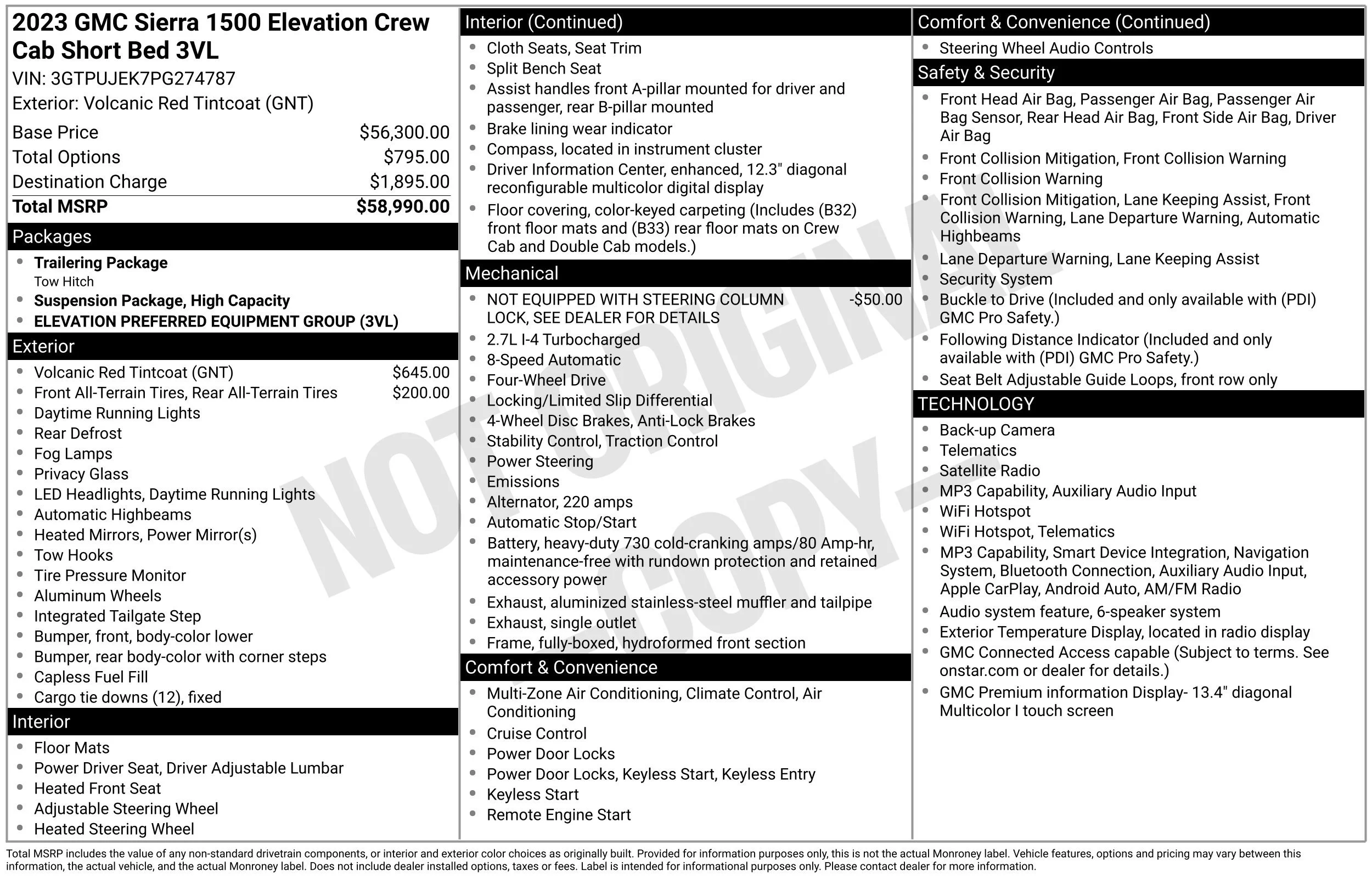 Used 2023 Volcanic Red Tintcoat GMC Elevation image 14