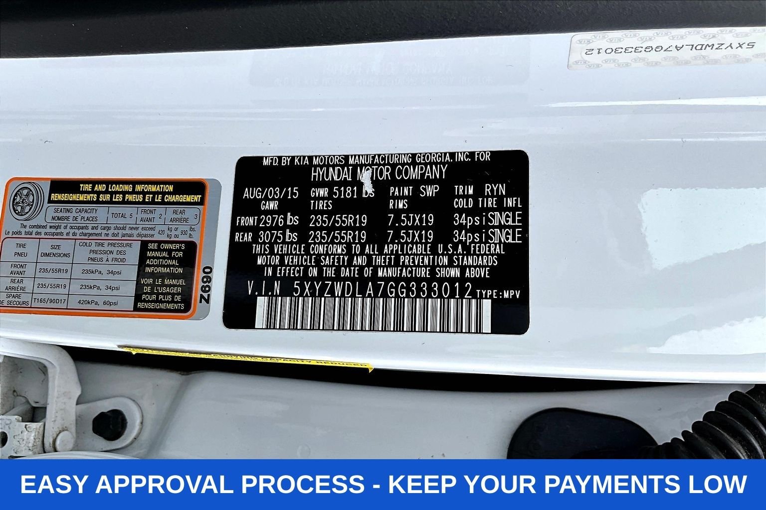 Used 2016 White Hyundai 2.0T image 25