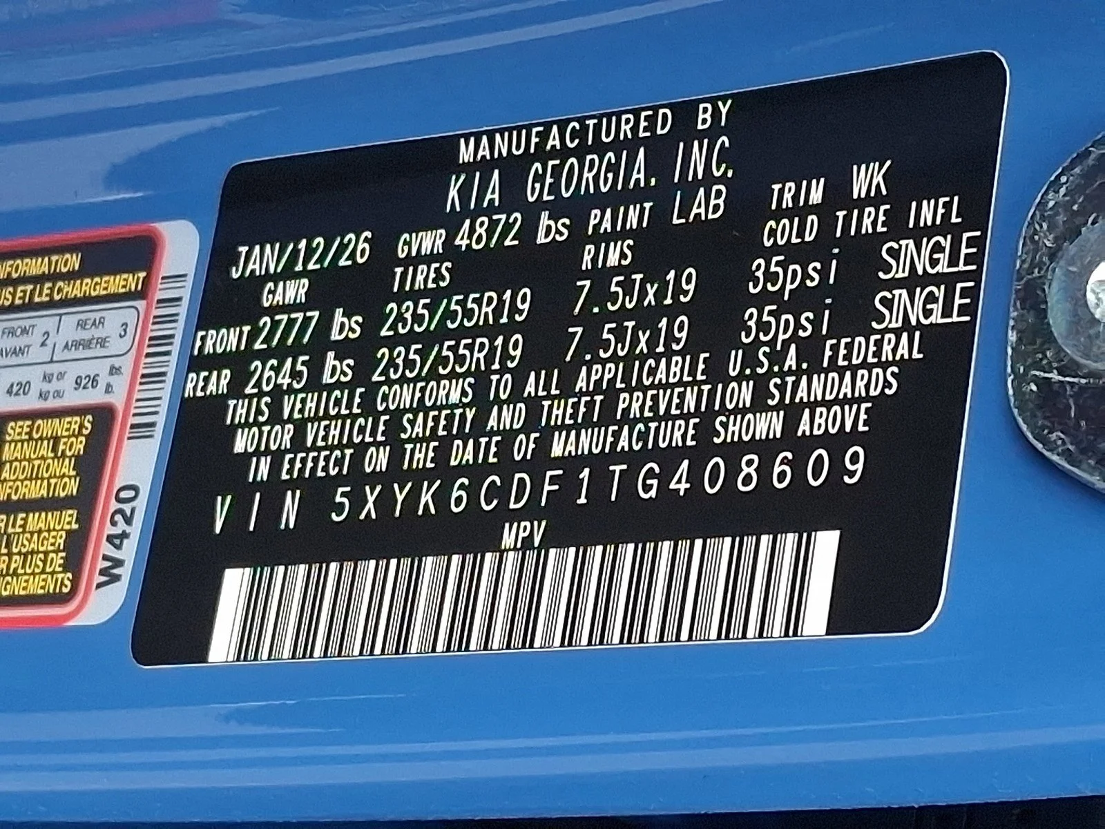 New 2026 Nebular Blue Kia X-Line image 18