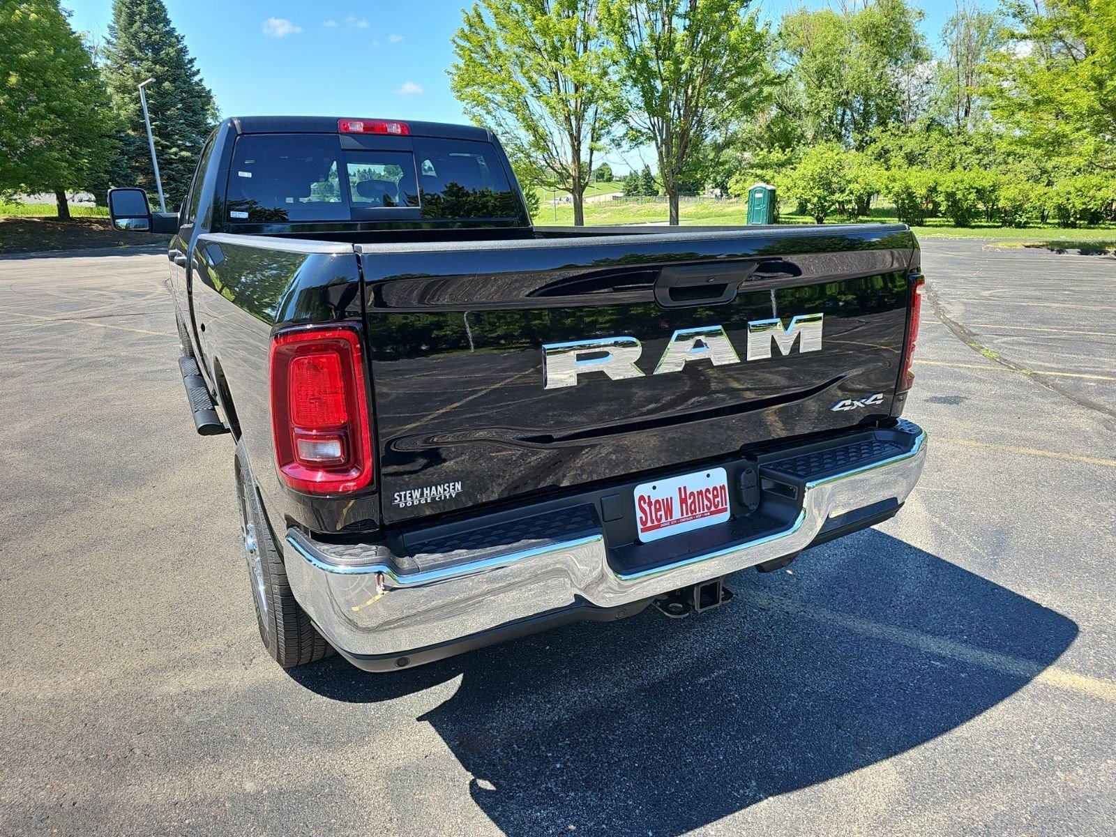 New 2026 Diamond Black Crystal Pearlcoat Ram Tradesman image 3