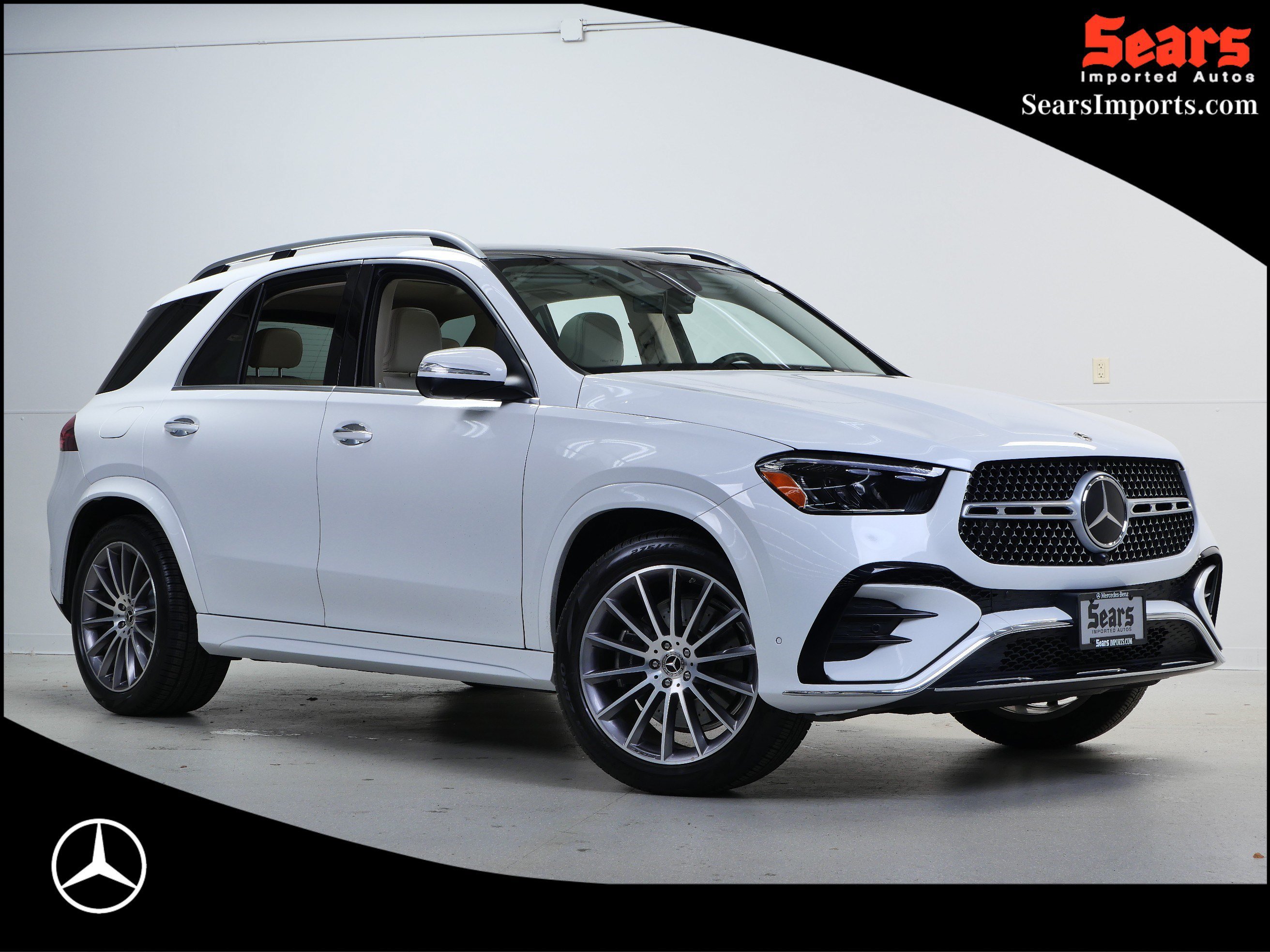 Certified Used 2025 MANUFAKTUR Moonlight White Metallic Mercedes-Benz GLE 350 image 1