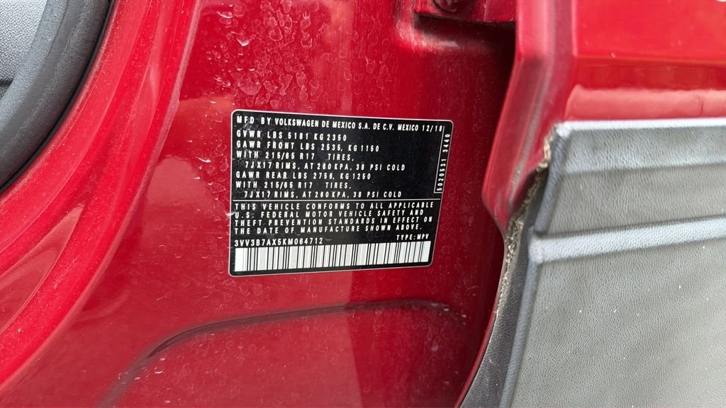 Used 2019 Red Volkswagen 2.0T SE image 34