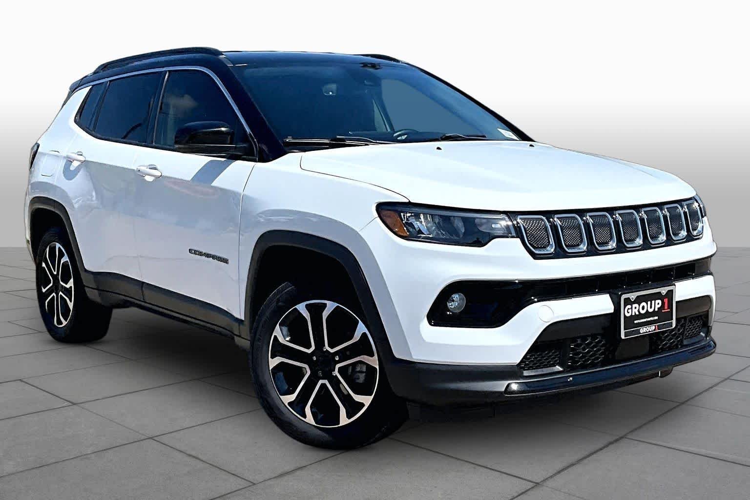 Used 2022 Bright White Clearcoat Jeep Limited image 3
