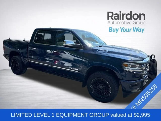 Used 2021 Patriot Blue Pearlcoat Ram Limited image 2