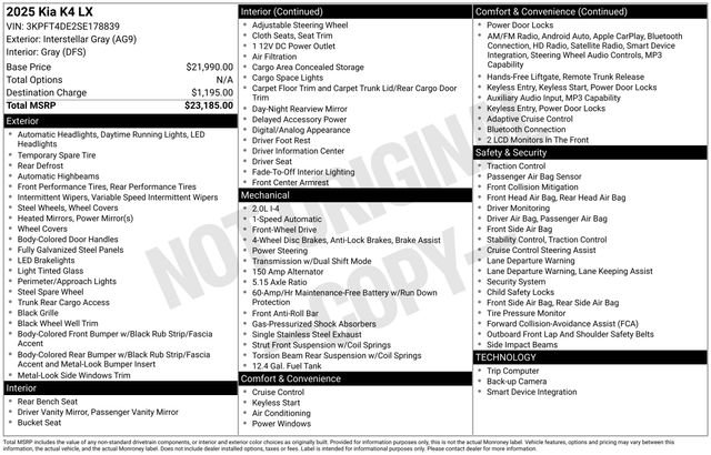 Certified Used 2025 Gray Kia LX image 33