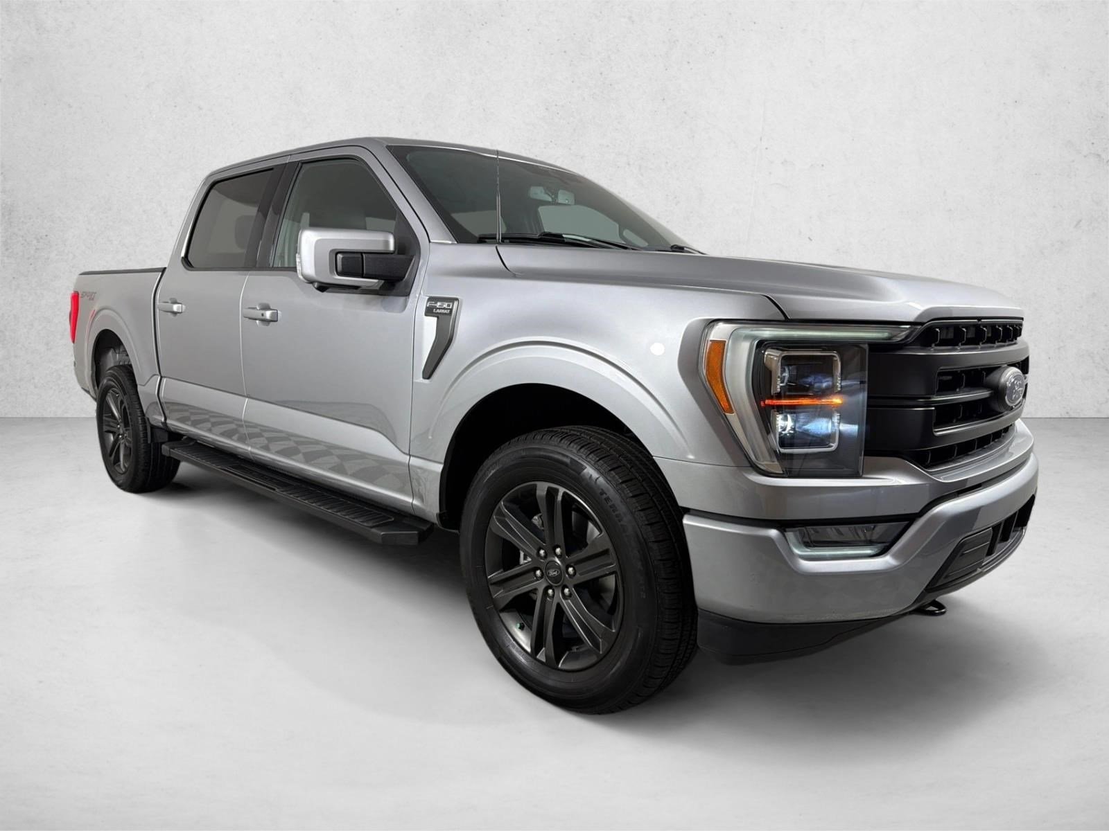 Used 2021 Iconic Silver Metallic Ford LARIAT image 1